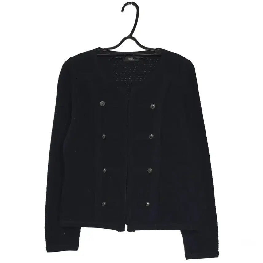 [BUNJANG] Double-Button Cardigan Casual Navy Y2K Punk Gyaru / 캐쥬얼 나폴레옹  더블버튼 가디건 y2k 빈티지 펑크 갸루