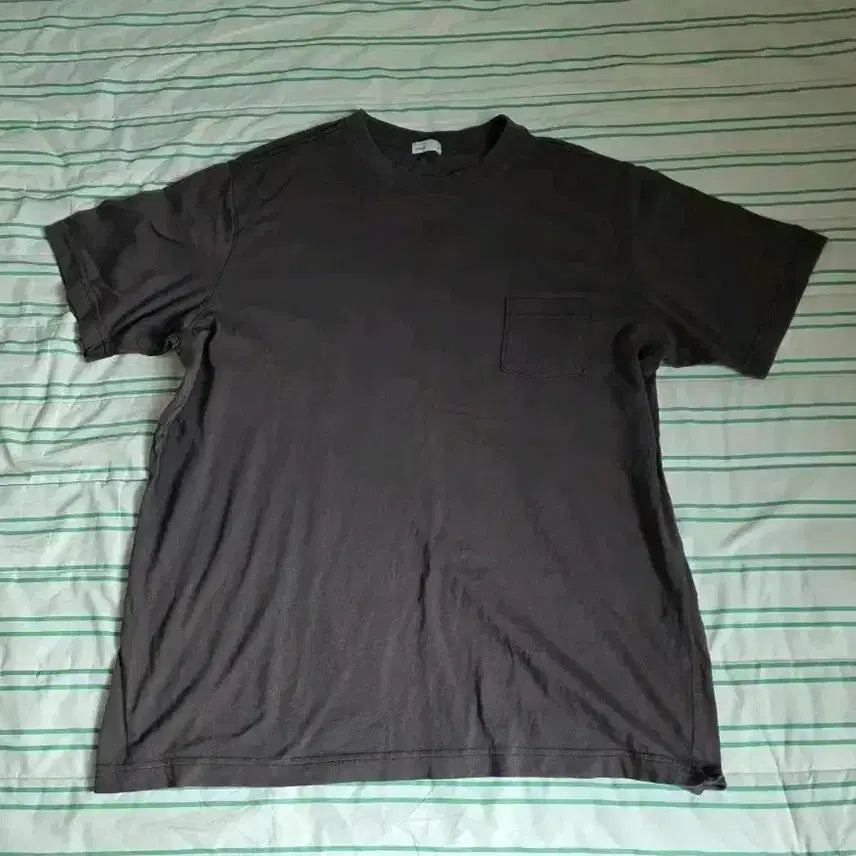 [BUNJANG] Gonak Washed Pocket Short Sleeve T-Shirt Fog Brown / (2)고낙 워시드 포켓 반팔 포그 브라운