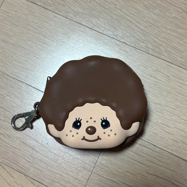 [BUNJANG] Monchhichi Silicone Pouch Coin Purse Keychain / 몬치치 키링 인형 실리콘 파우치 동전지갑