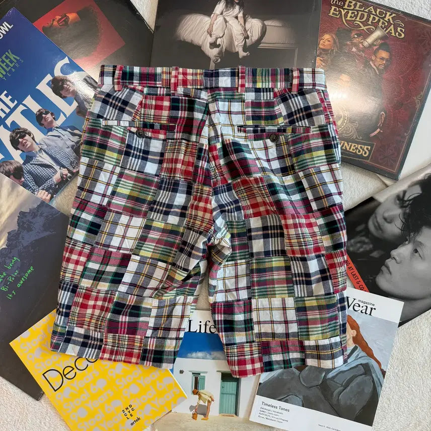 [BUNJANG] Brooks Brothers 346 Patchwork Madras Shorts / 브룩스 브라더스 PATCH WORK SHORTS (30)