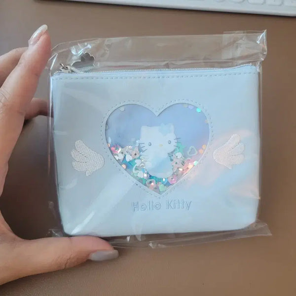 [BUNJANG] Sanrio Mizuiro Angel Hello Kitty Square Pouch / 산리오 미즈이로 엔젤 헬로키티 사각 파우치
