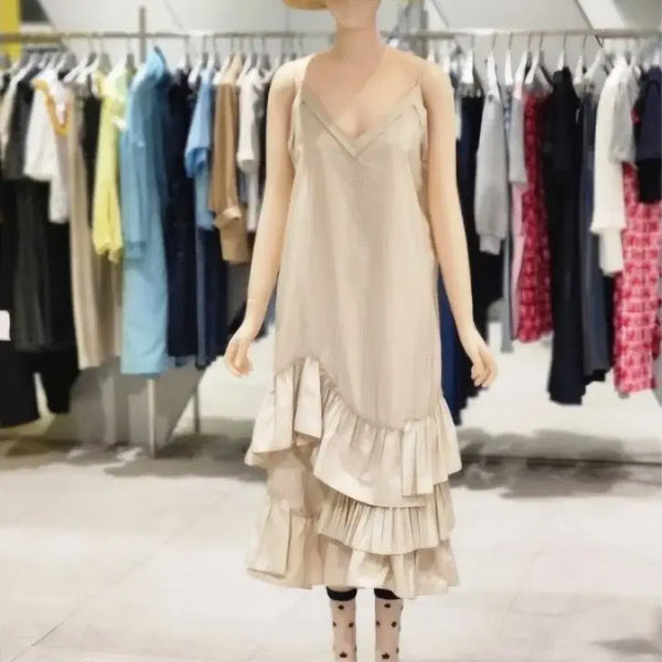 [BUNJANG] Lucky Chouette Frill Long Dress Size 38 / 23년도)럭키슈에뜨 프릴 롱원피스(38)