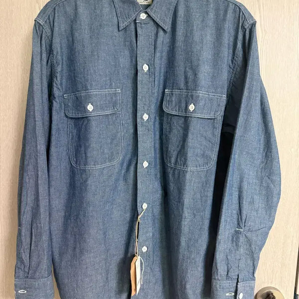 [BUNJANG] OrSlow Chambray Shirt Size 4 New / 오어슬로우 샴브레이 셔츠 4사이즈 새상품