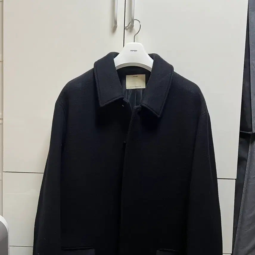 [BUNJANG] Coat, Men's, Navy, Size 2 / 포터리 네이비 맥코트 2