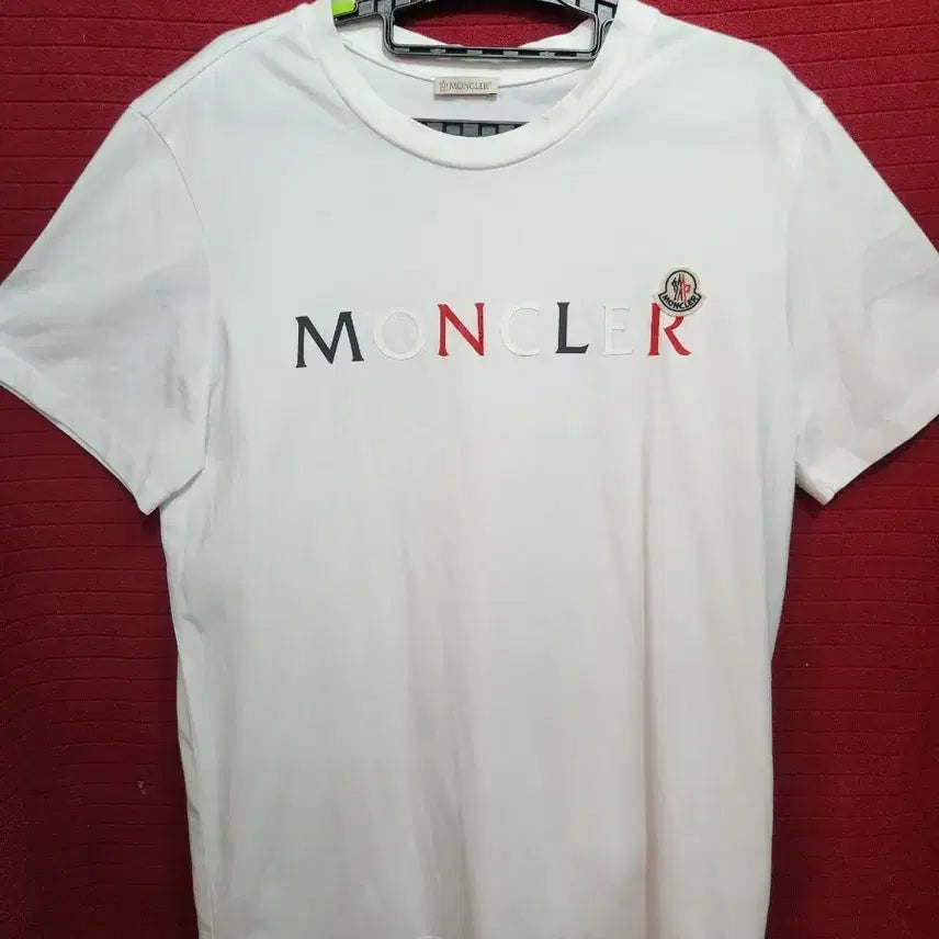 [BUNJANG] Moncler Logo Short Sleeve T-Shirt White / (100)몽클레르 로고 반팔 티셔츠 화이트
