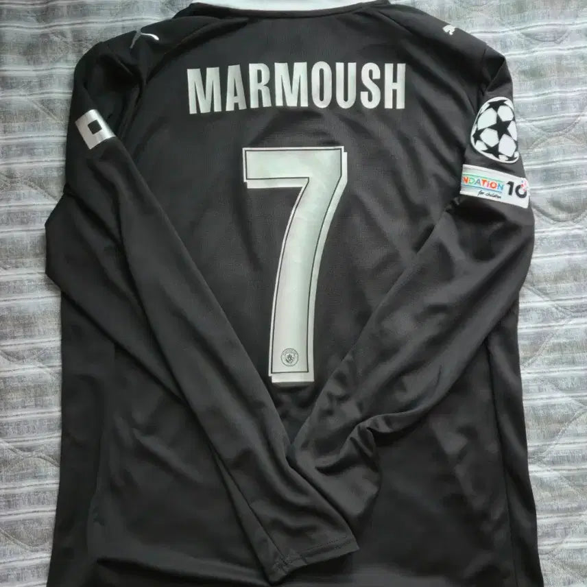 [BUNJANG] Manchester City 25-26 Away Marmoush Long Sleeve Jersey (Champions League Patch) / 25-26 맨시티 어웨이 마르무시 유니폼 (챔스 마킹)