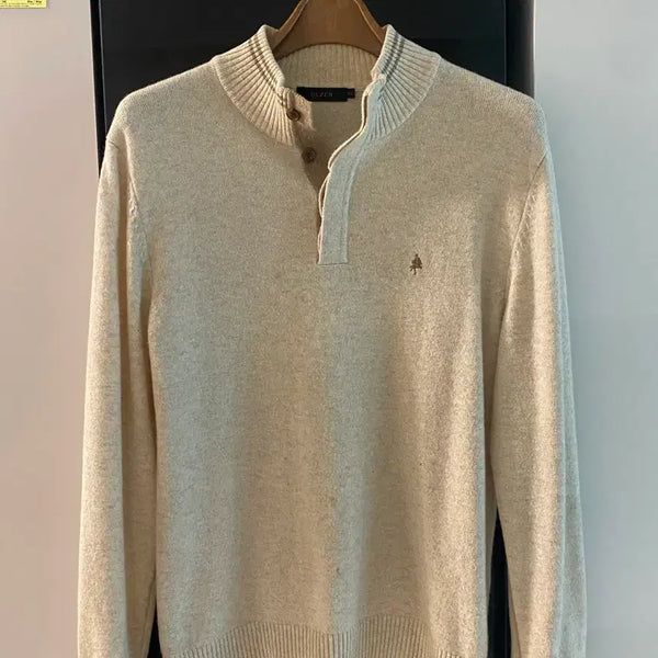 [BUNJANG] Olzen Button Henley Knit / Olzen 버튼 헨리넥