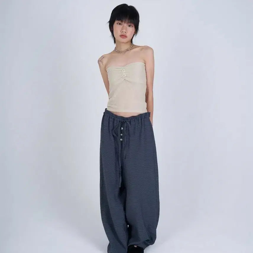 [BUNJANG] Sio Shirring Tube Top / [새상품] 시오 셔링 튜브 탑