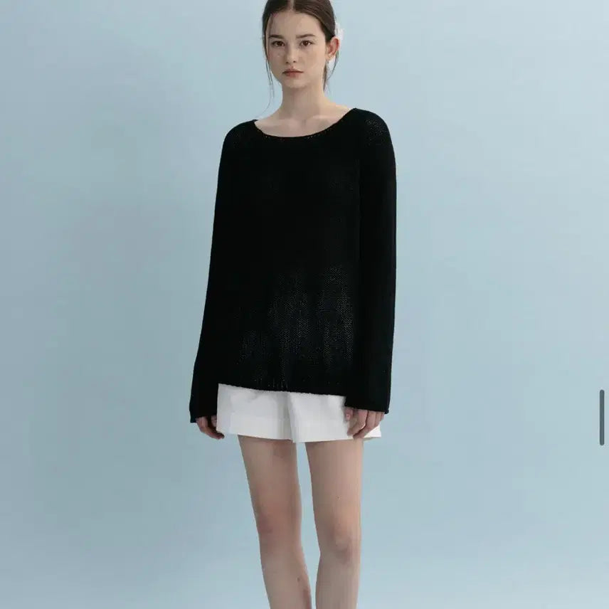 [BUNJANG] Mango Please Linen Knit (Black) / 망고매니플리즈 새상품) NEFF LINEN KNIT (BLACK)