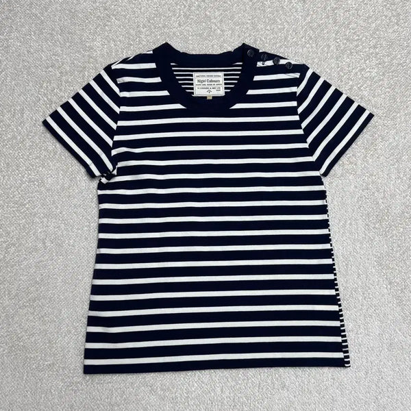 [BUNJANG] Nigel Cabourn Woman Sailor Tee Navy Size 10 (L) / 나이젤카본 우먼 세일러티 네이비 10사이즈 (L)