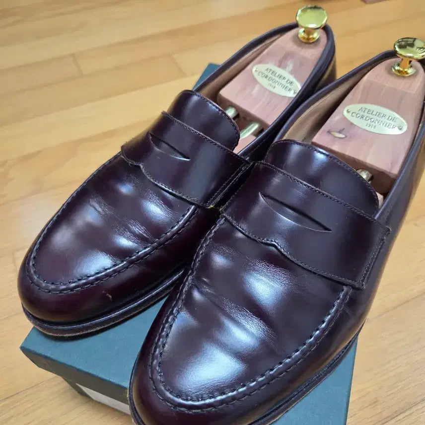 [BUNJANG] Crockett & Jones Boston Burgundy Calf Loafers Size 9E / 크로켓앤존스 보스턴 버건디 카프 9E 사이즈