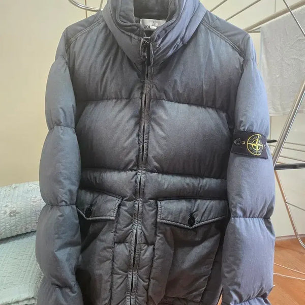 [BUNJANG] Stone Island Puffer Down Jacket Dark Navy / 스톤아일랜드 푸퍼 패딩 짙은 네이비