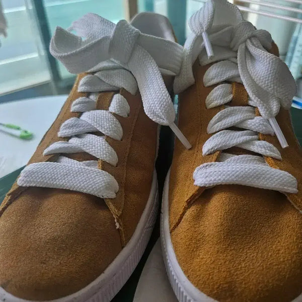 [BUNJANG] Puma Suede Classic XXI Mustard White Sneakers / 푸마 스웨이드 클래식 XXI 머스타드 화이트 270 중고입니다.