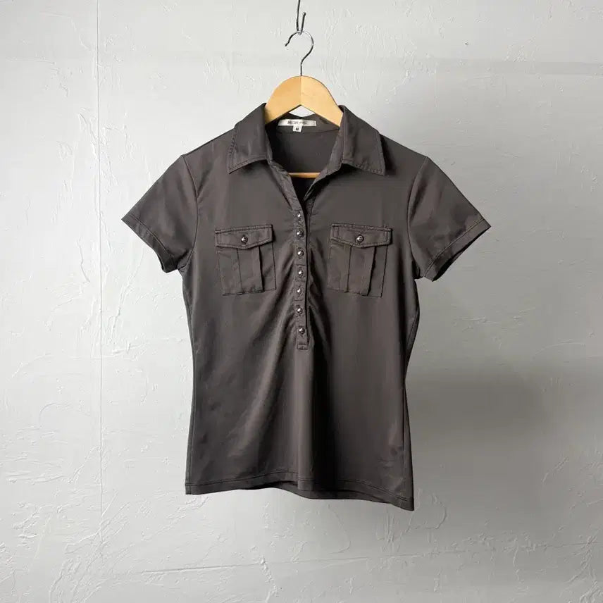 [BUNJANG] MCM Pocket Collar T-Shirt / Mcm 포켓 카라 티셔츠