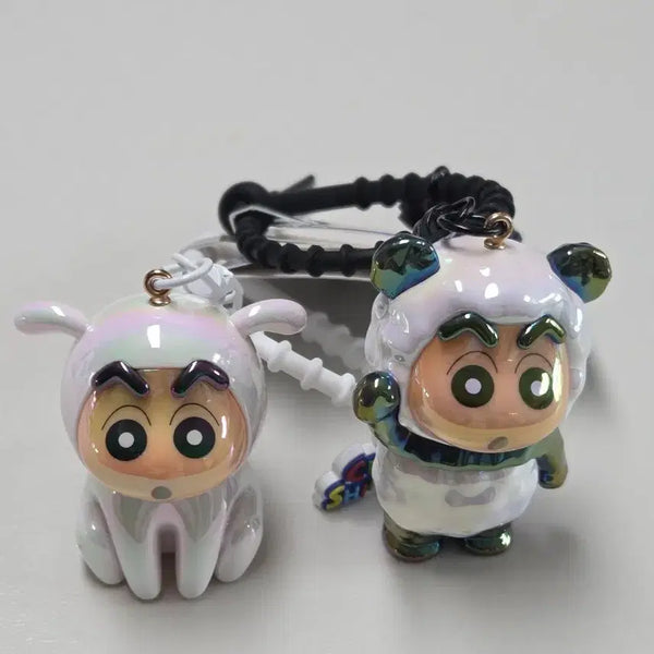 [BUNJANG] Crayon Shin-chan Glossy Figure Keyring (2 Types) / 짱구 유광 피규어 키링 2종