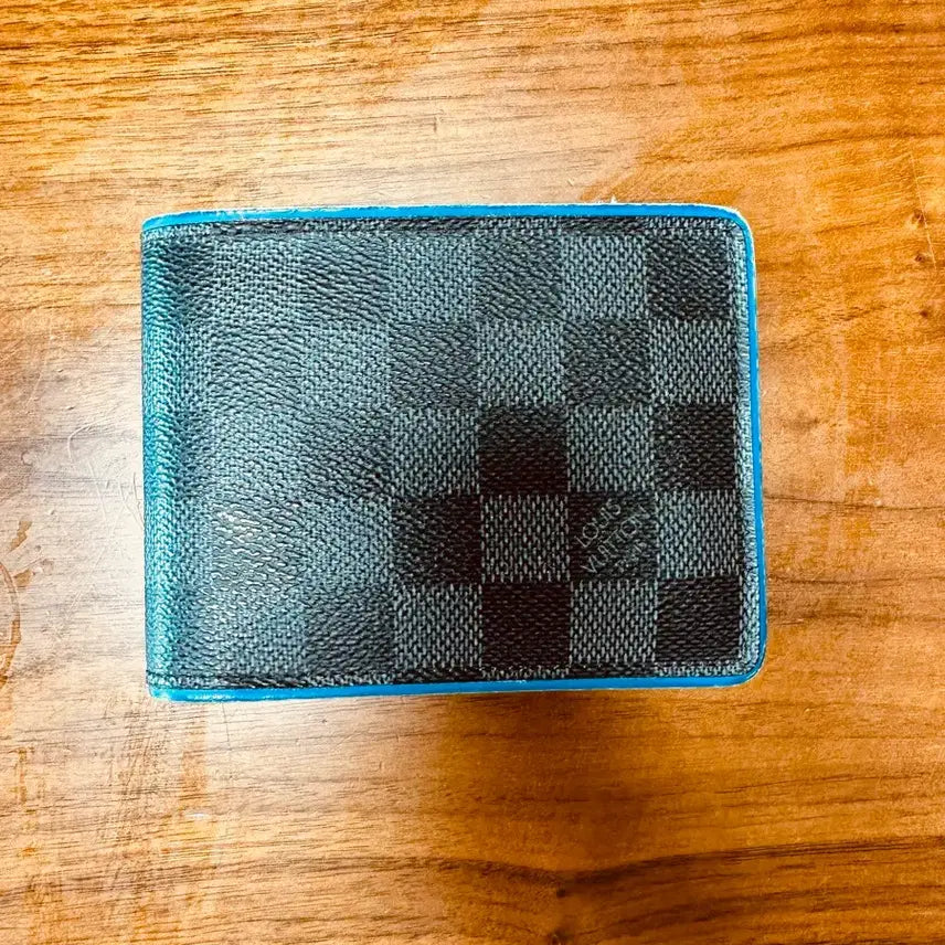 [BUNJANG] Louis Vuitton Damier Men's Bifold Wallet Blue / 루이비통 다미에 남성 반지갑 블루