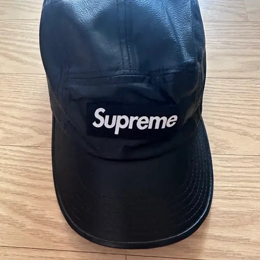 [BUNJANG] Supreme Leather Cap Black / 슈프림 레더 캡 블랙