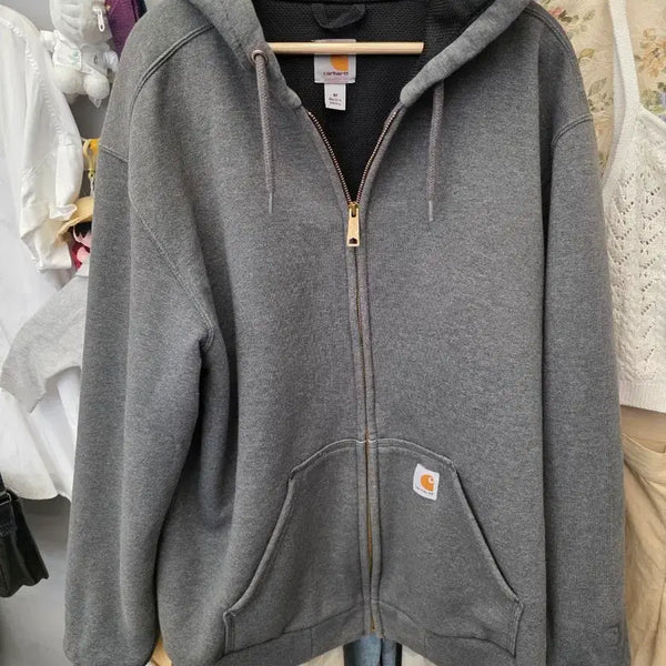 [BUNJANG] Carhartt Thermal Grey Hooded Zip-Up M / 칼하트 써멀 그레이 후드 집업 M