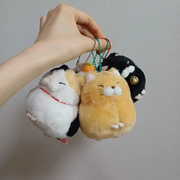 [BUNJANG] Higemanju Cat Plush Keychain (Amuse) / 히게만쥬 고양이 인형 키링 어뮤즈