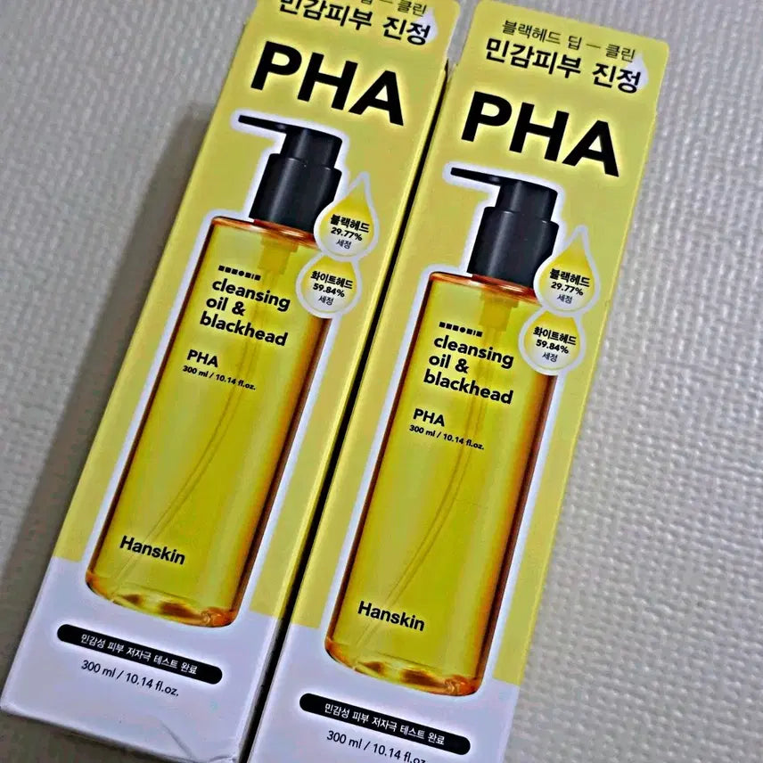 [BUNJANG] Hanskin PHA Cleansing Oil for Blackheads 300ml / 한스킨 PHA 클렌징 오일 & 블랙헤드 300ml