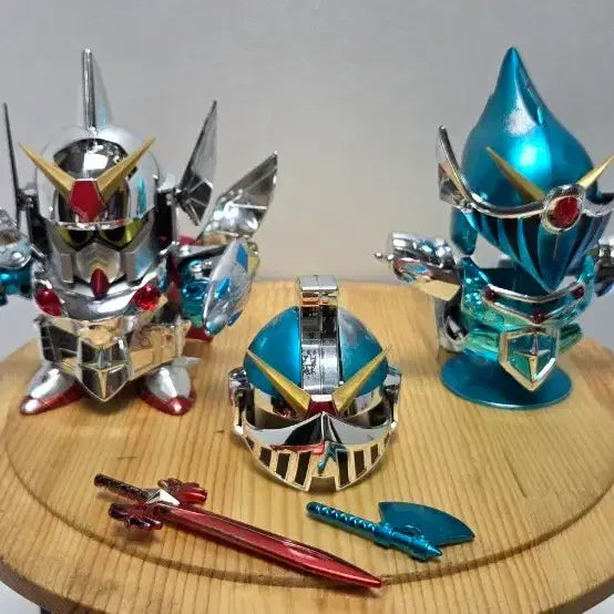 [BUNJANG] SD Gundam Metallic Blue & Silver 2-Type Set / SD 건담 메탈릭 블루 실버 2종 세트