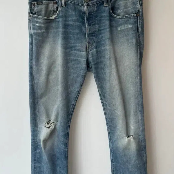 [BUNJANG] Polo Ralph Lauren Distressed Denim Pants / 폴로 랄프로렌 디스트로이드 데님팬츠 33.32