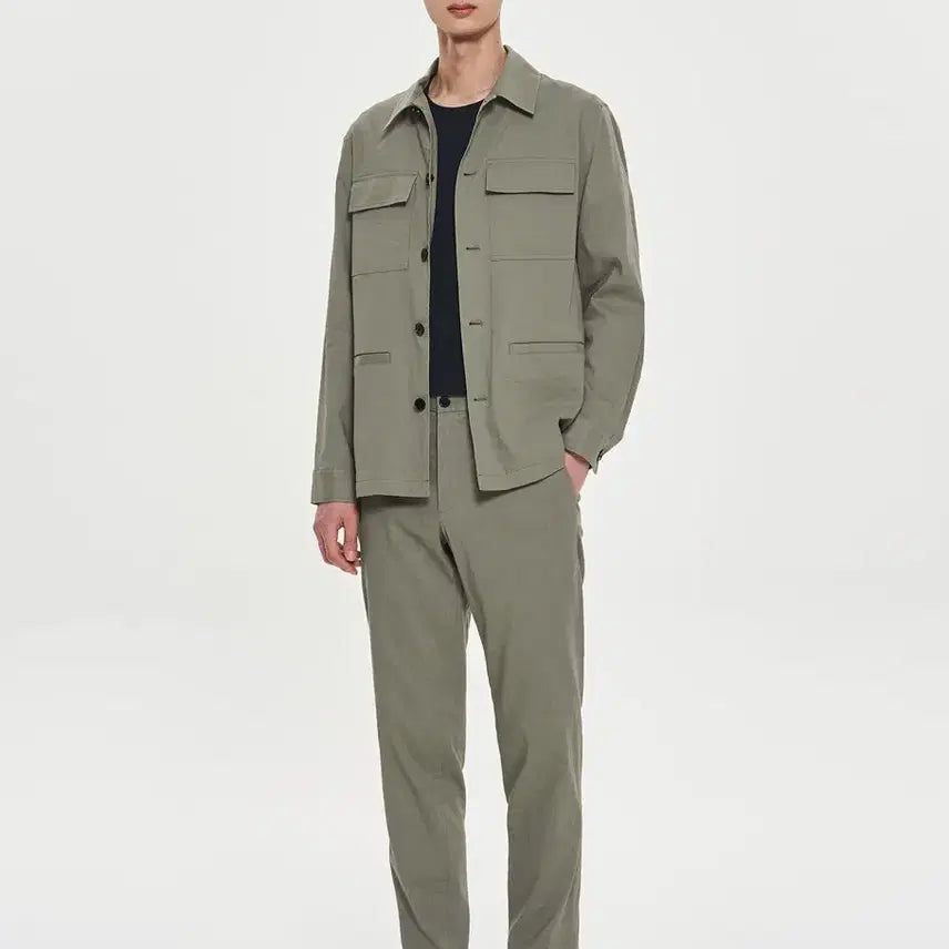 [BUNJANG] Theory Linen Jacket & Pants Set (Light Olive) / Theory 띠어리 린넨 자켓&팬츠 세트 (라이트 올리브)