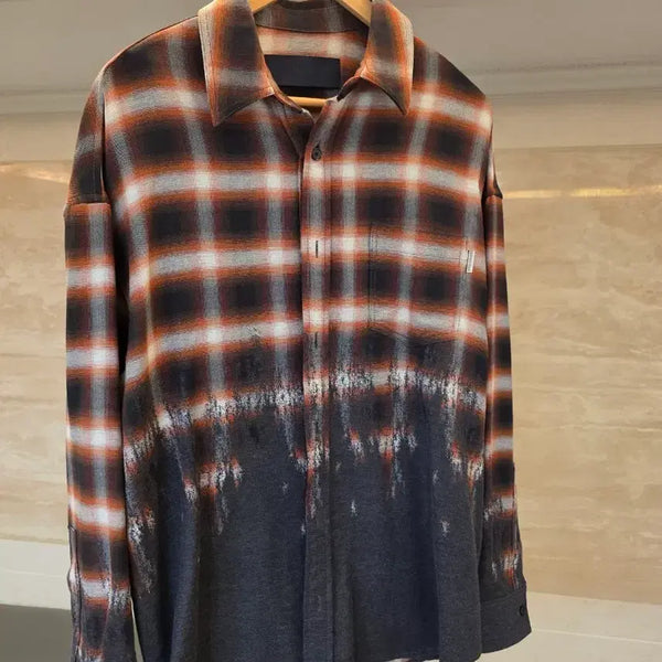 [BUNJANG] JUUN.J Border Check Shirt / [44]준지 보더체크셔츠