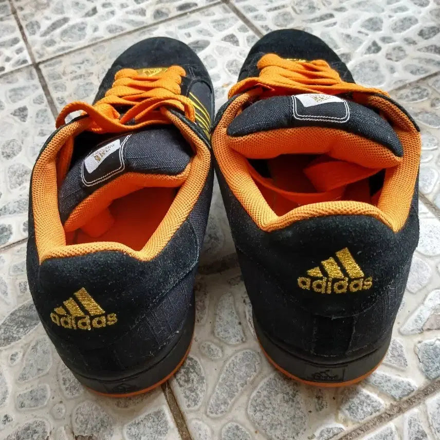 [BUNJANG] Adidas Running Shoes Black Orange / 아디다스 운동화 블랙 오렌지