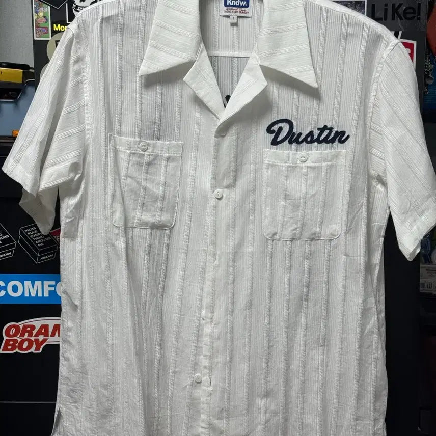 [BUNJANG] KEND Dustin Chain Stitch Bowling Shirt Cream / [1(M)] 케이엔드 더스틴 체인스티치 볼링 셔츠 크림