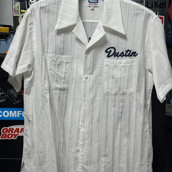[BUNJANG] KEND Dustin Chain Stitch Bowling Shirt Cream / [1(M)] 케이엔드 더스틴 체인스티치 볼링 셔츠 크림
