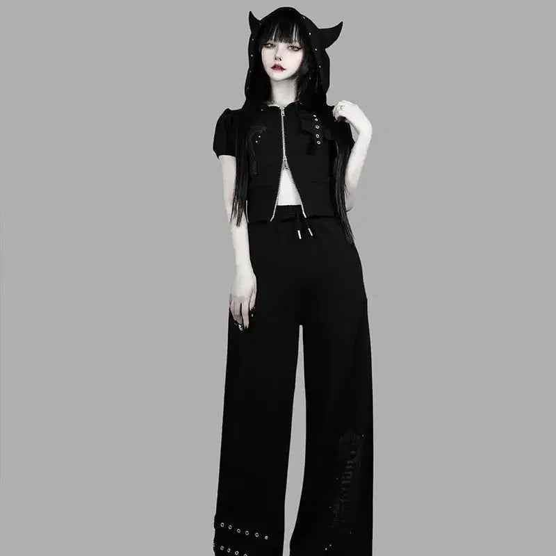 [BUNJANG] Dimmoire Little Devil Set-up Black / DimMoire 딤모아르 리틀 데빌 셋업 블랙