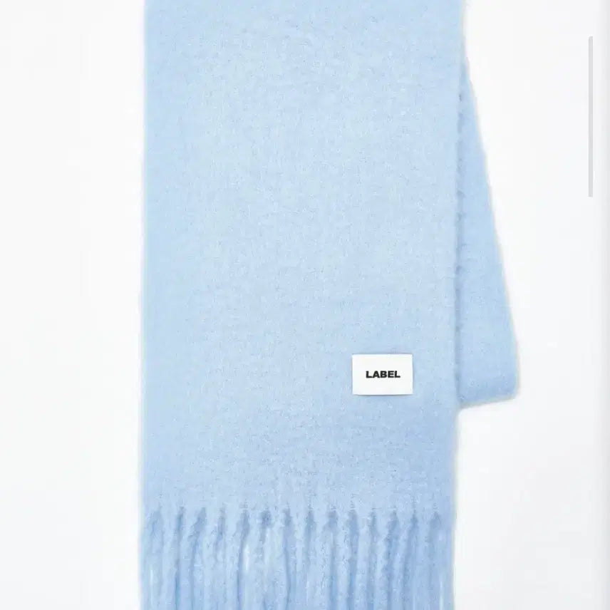 [BUNJANG] Label Archive Moore Fluffy Scarf (Carolina Blue) / 라벨아카이브 / 겨울 머플러 (Blue)