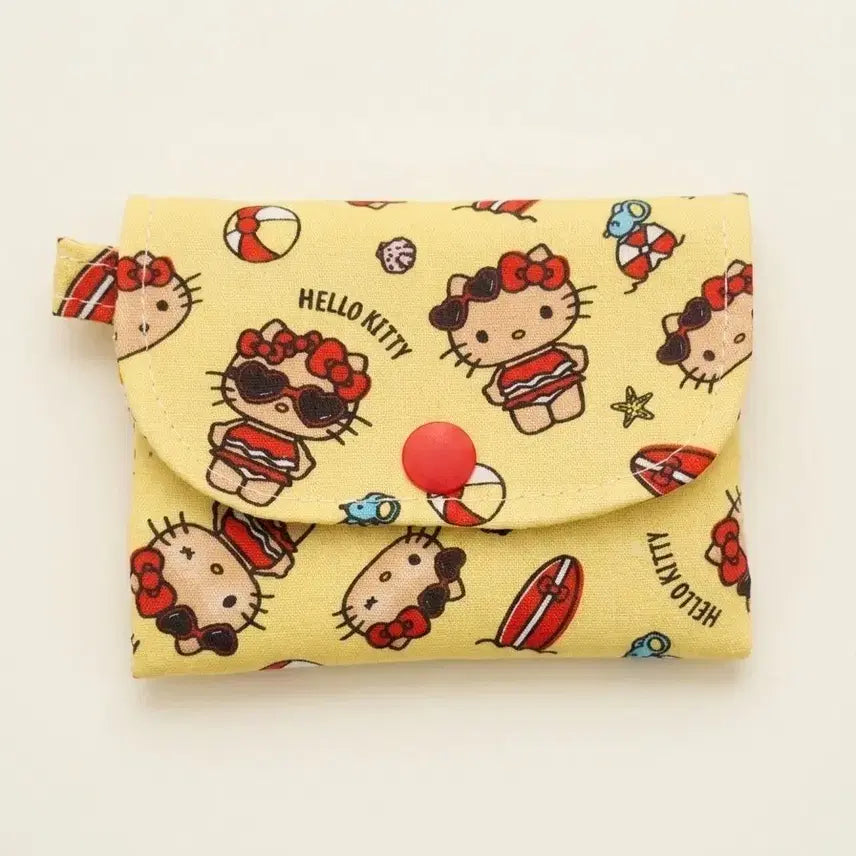 [BUNJANG] Hello Kitty Tanning Card Holder (Summer Edition) / 태닝헬로키티 똑딱이카드지갑(썸머)