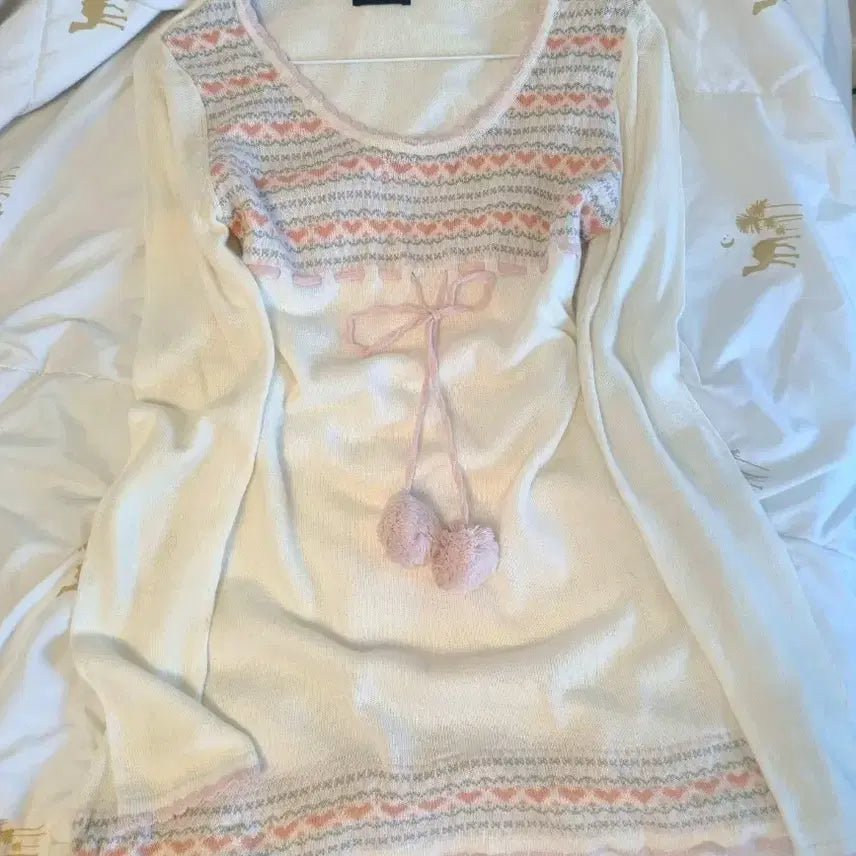 [BUNJANG] Pink Knit Sweater / 스웨터 핑크