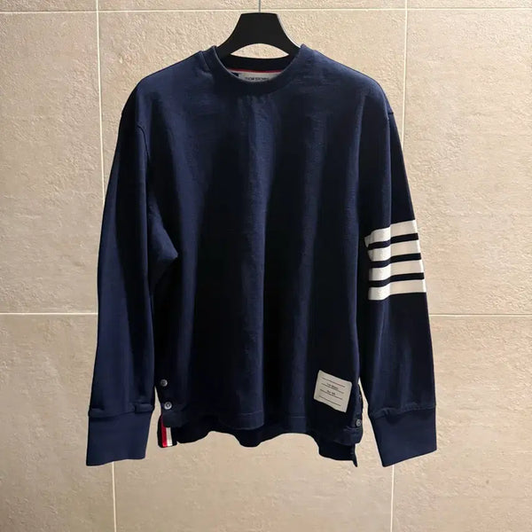 [BUNJANG] Thom Browne New Model Stripe Badge Women's Long Sleeve Top / 톰브라운 신형 사선완장 여성용 롱슬리브 [정품, 36]