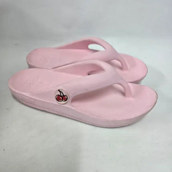 [BUNJANG] Kirsh Pink Cherry Flip-Flops Size 250 / 키르시 핑크 체리 쪼리 250