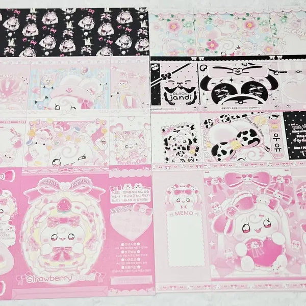 [BUNJANG] Mixed Wrapping Paper Set (70 sheets) / [랩믹] 포용 엥꼬 랩핑지 믹스9