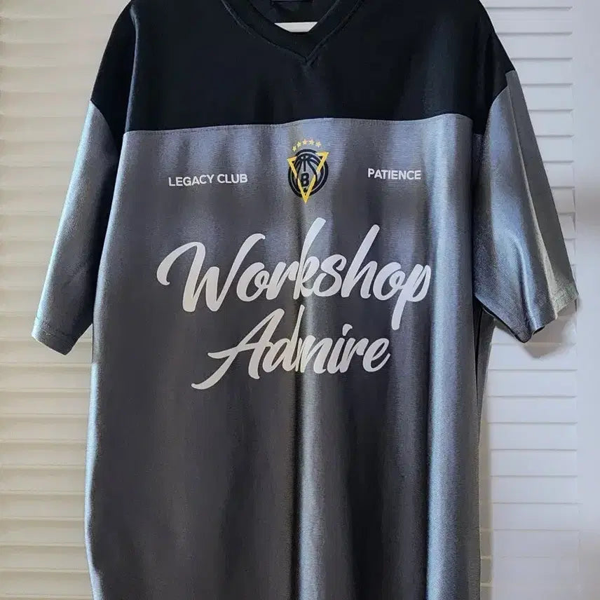 [BUNJANG] HOXY Color Block Short-Sleeve T-Shirt Black/Gray / HOXY 반팔 티셔츠 블랙/그레이