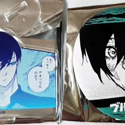 [BUNJANG] Blue Lock Itoshi Rin Original Art Acrylic Stand & Can Badge Set / 블루록 이토시 린 원화 아크릴 캔뱃지 굿즈 일괄 판매