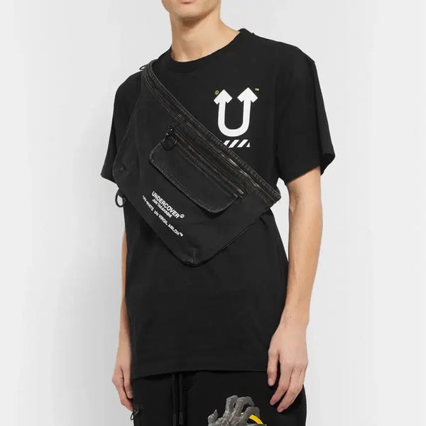 [BUNJANG] Off-White x Undercover UC Denim Hip Sack Black / 오프화이트 x 언더커버 데님 힙색 블랙