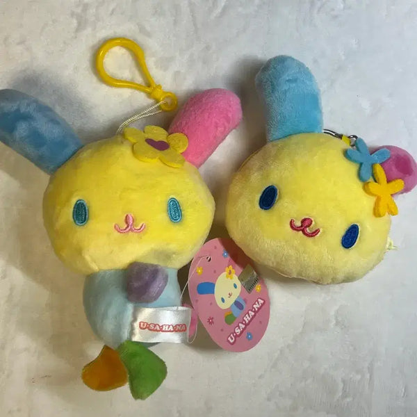 [BUNJANG] Usahana Doll Keychain/Coin Purse Bundle Set / 새 상품 일괄 우사하나 인형 키링/동접 지갑