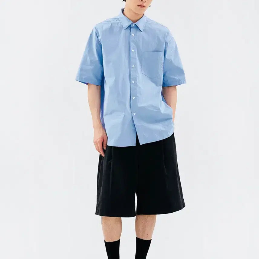 [BUNJANG] One Tuck Cotton Bermuda Shorts / 원 턱 코튼 버뮤다 팬츠