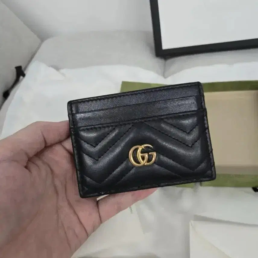 [BUNJANG] Gucci Marmont Card Wallet Black / 구찌 마몬트 카드지갑 블랙 상태s급 판매 교환