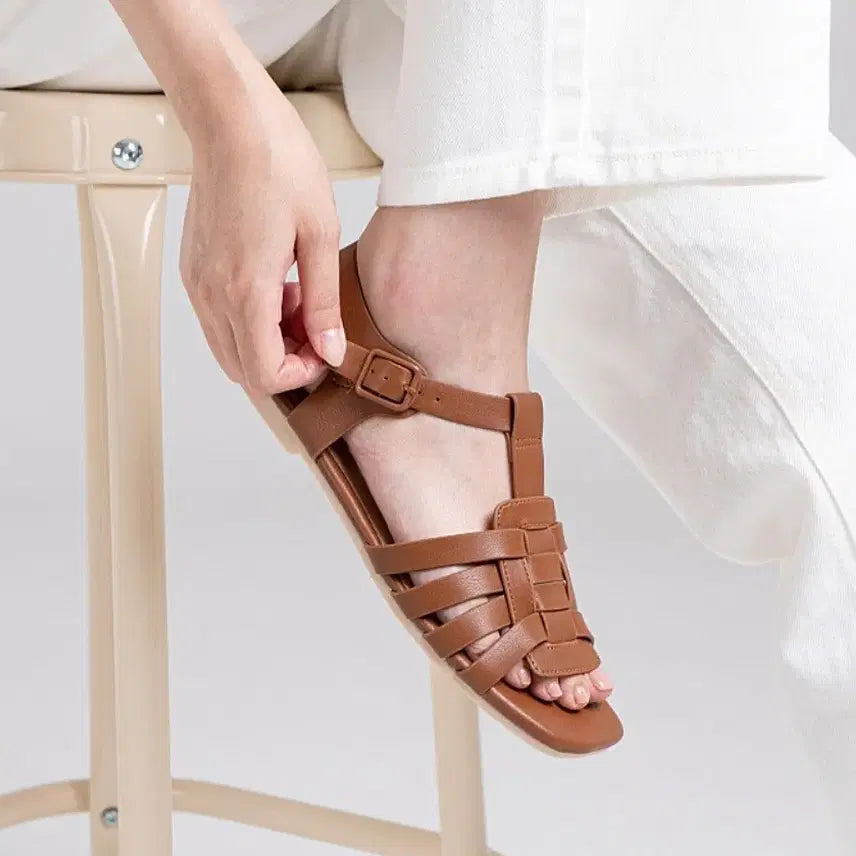 [BUNJANG] Attibe Woven Buckle Strap Sandals / 아띠브 짜임 버클 스트랩 샌들 [새상품]
