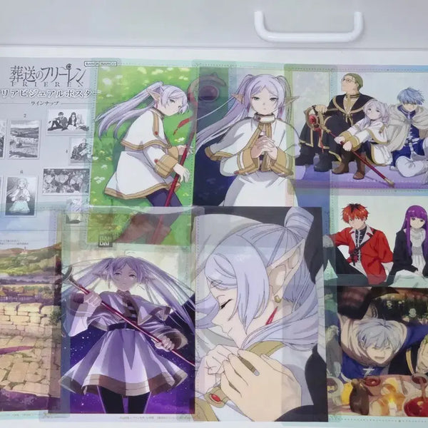 [BUNJANG] Freelance Bandai Clear Poster Gacha Set (Series 1, 8 Types) / [전종] 프리렌 반다이 클리어포스터 가챠 1탄 8종
