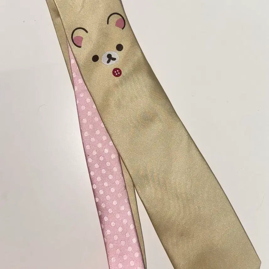 [BUNJANG] San-X Rilakkuma Silk Necktie / 코리락쿠마 넥타이