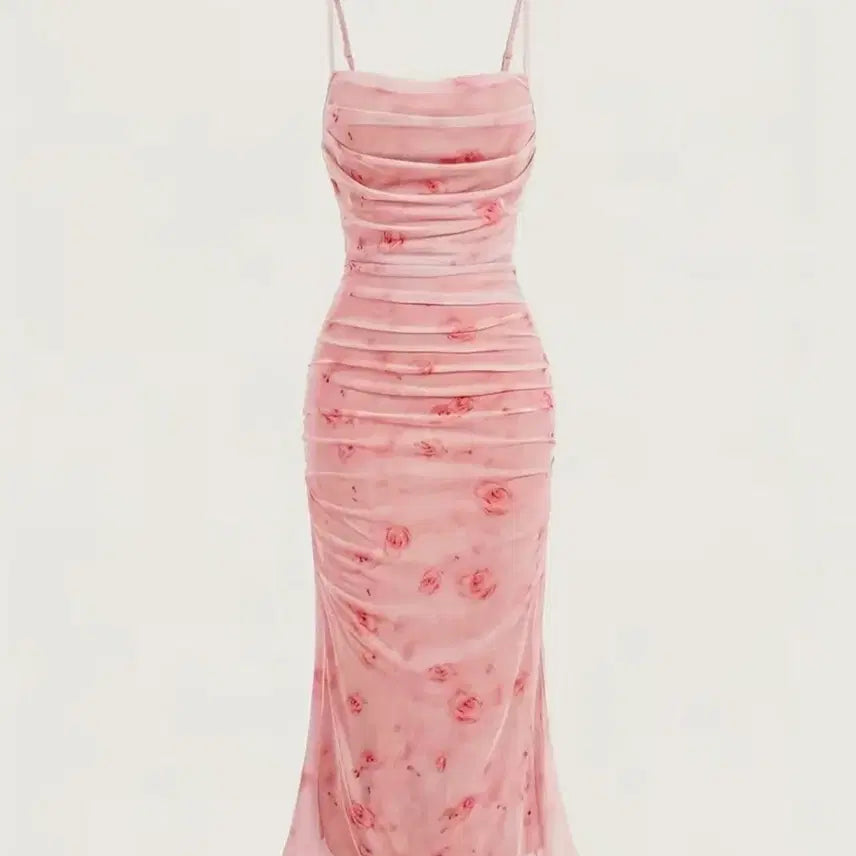 [BUNJANG] Pink Vacation One-Piece Dress (Size 66-77) / 바캉스원피스 66-77