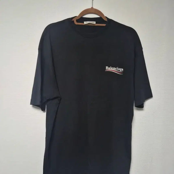 [BUNJANG] Balenciaga Wave Logo Oversized T-Shirt / 발렌시아가 웨이브로고 반팔티