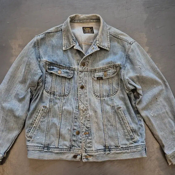 [BUNJANG] Lee 00s Hard Distressed Denim Jacket / L>00s Lee 하드디스트레스드 데님 자켓